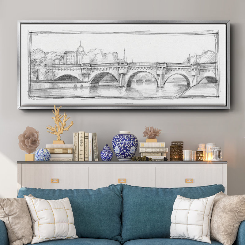 Pont Neuf- Framed Canvas, 24" H x 60" W