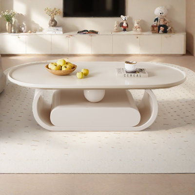 Oval coffee table