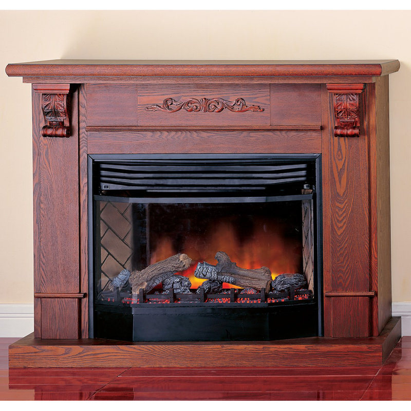 Chesler 52.75'' W Dark Oak Electric Fireplace