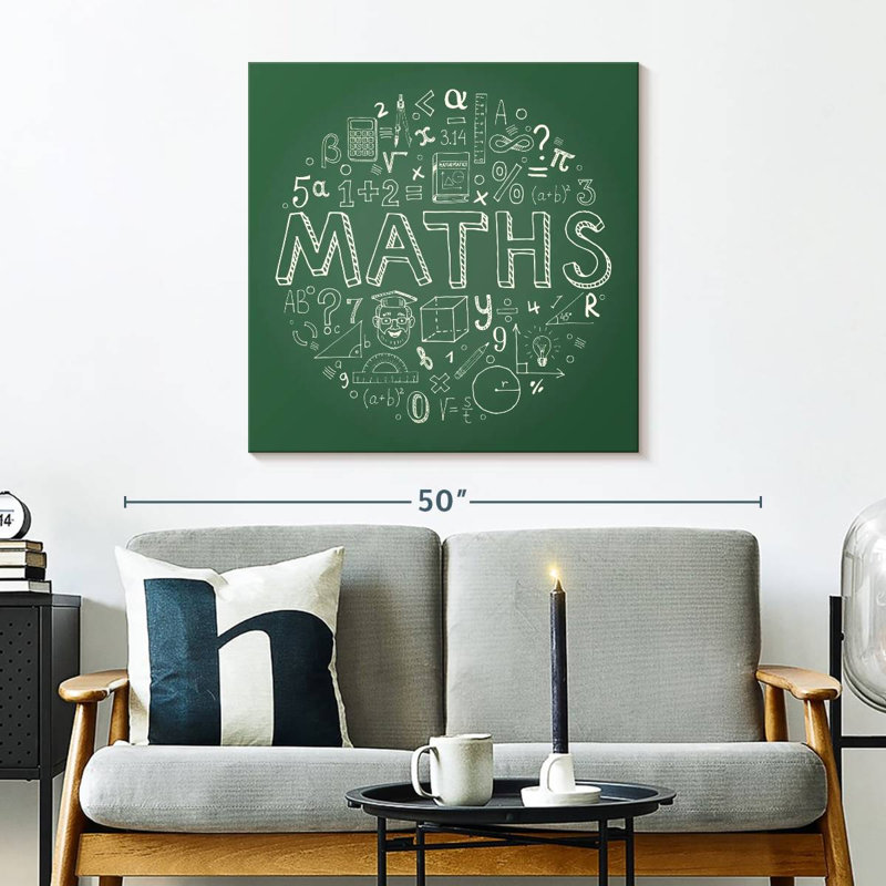 Keiri Math, craie, typographie, H 30 po x l 30 po