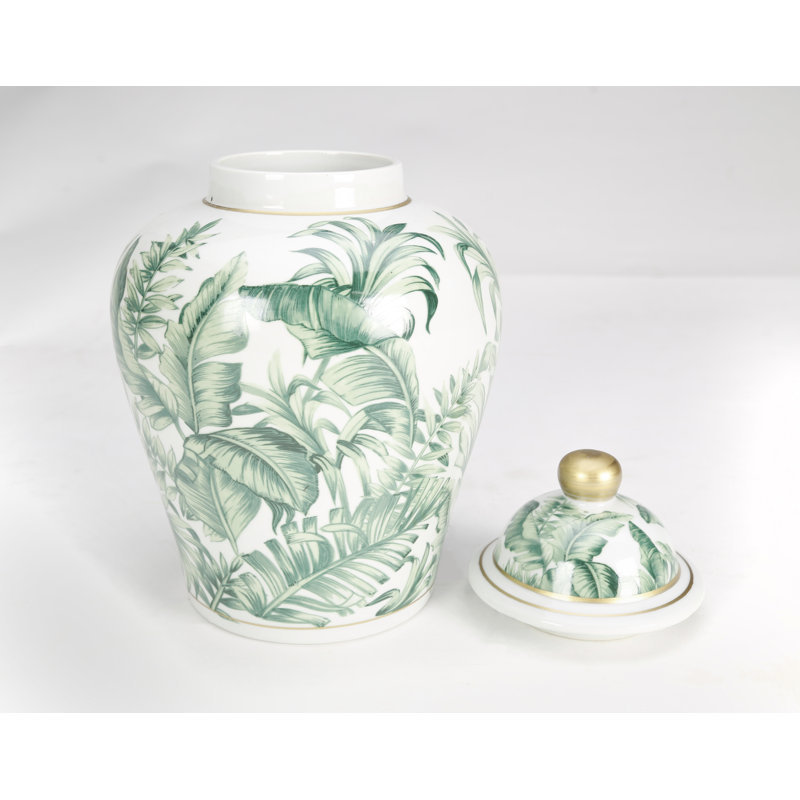 Pot gingembre en porcelaine kevern, Vert