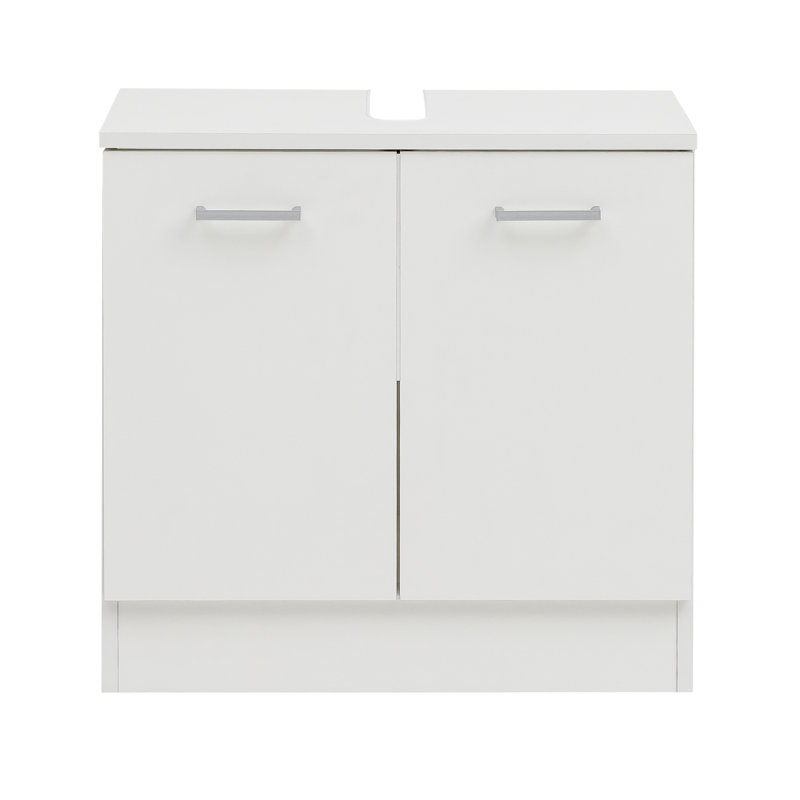 Basic 59.8cm Single Bathroom Vanity Base Only, White