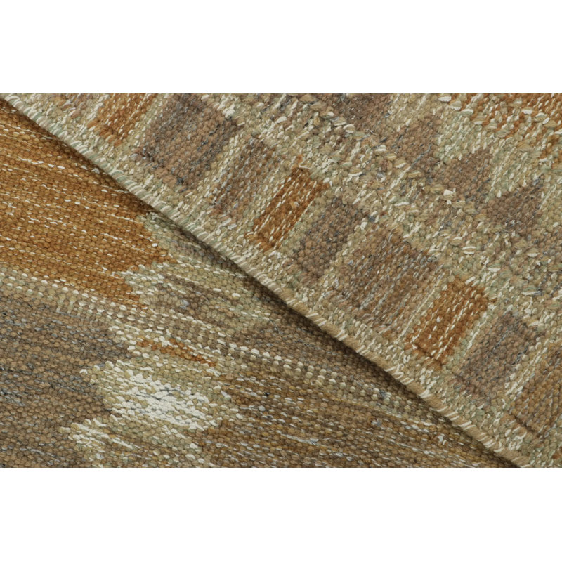 Sacndinavian Wool Geometric Area Rug, Rectangle 6' x 9'