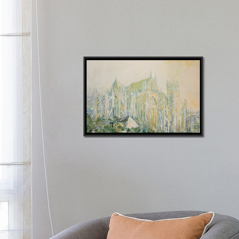 « cathedral i », reproduction sur toile, H 18 po x l 26 po x P 1,5 po, Toile avec cadre noir, Pas de tapis
