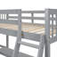 Lit mezzanine en bois avec échelle en L et 2 bureaux intégrés en L-1793038807
