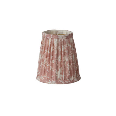 Mini abat-jour floral en coton plissé