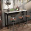 Maurietta Stone Top Metal Base Dining Table-1771654860