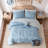 Piece Western Cowgirl Bedding Sets, Full Queen Blue Microfiber Comforter