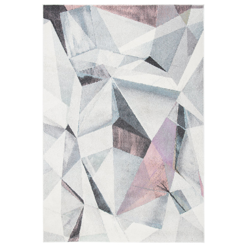 Kathey Performance Abstract Rug, Rectangle 4' x 6'