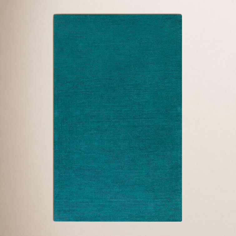 Girton Handmade Wool Deep Teal Rug