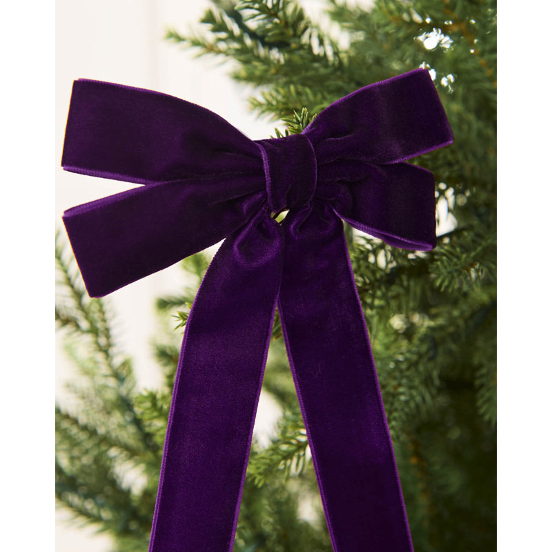 15 cm Polystyrene Shatterproof Bow, Purple