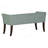 Compact Elegant Accent Bench With Padded Low-Back