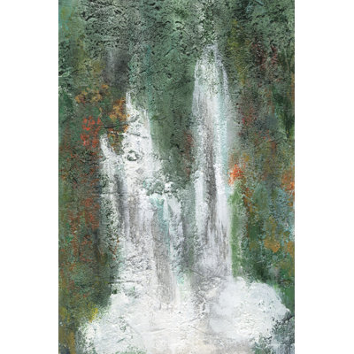 «Waterfall in Paradise II» par Lila Bramma - peinture sur toile tendue