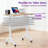 Mobile Adjustable Height Laptop Standing Desk – Portable Computer Desk With Lockable Wheels, 6 Height Settings, Triangular Leg Design, Perfect For Walking Pad-222515913