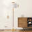61.8" Dimmable Standard Floor Lamp With Remote and Bulb Included-149437609