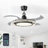 42" Low Profile Ceiling Fan with LED Lights, Invisible Clear Blades, Remote & APP Control, 3-Color Dimmable Modern Ceiling Fan for Dining Room-1406566254