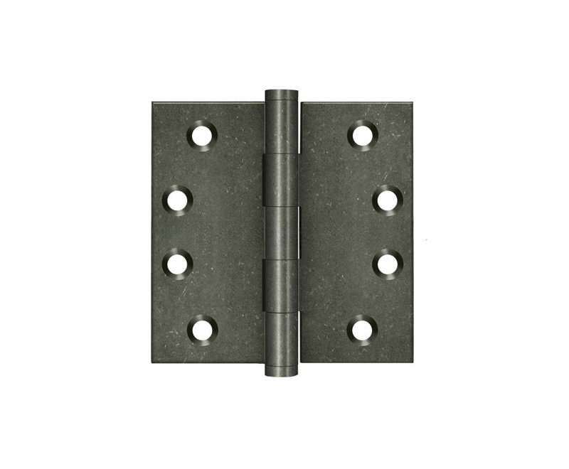 Charnière carrée blanche de 4 po x 4 po Deltana DSB410WM, Bronze blanc, moyen