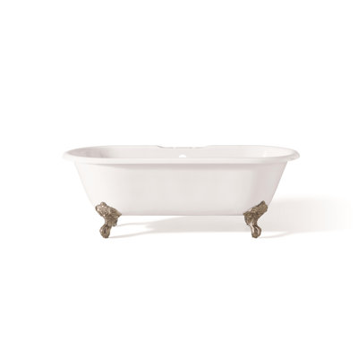 Kristin 68'' x 31'' Soaking Cast Iron Bathtub