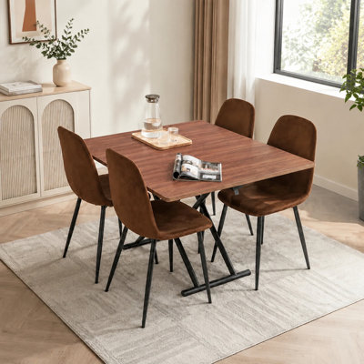 Table élévatrice convertible moderne de 43,3 po avec plateau rabattable et hauteur réglable