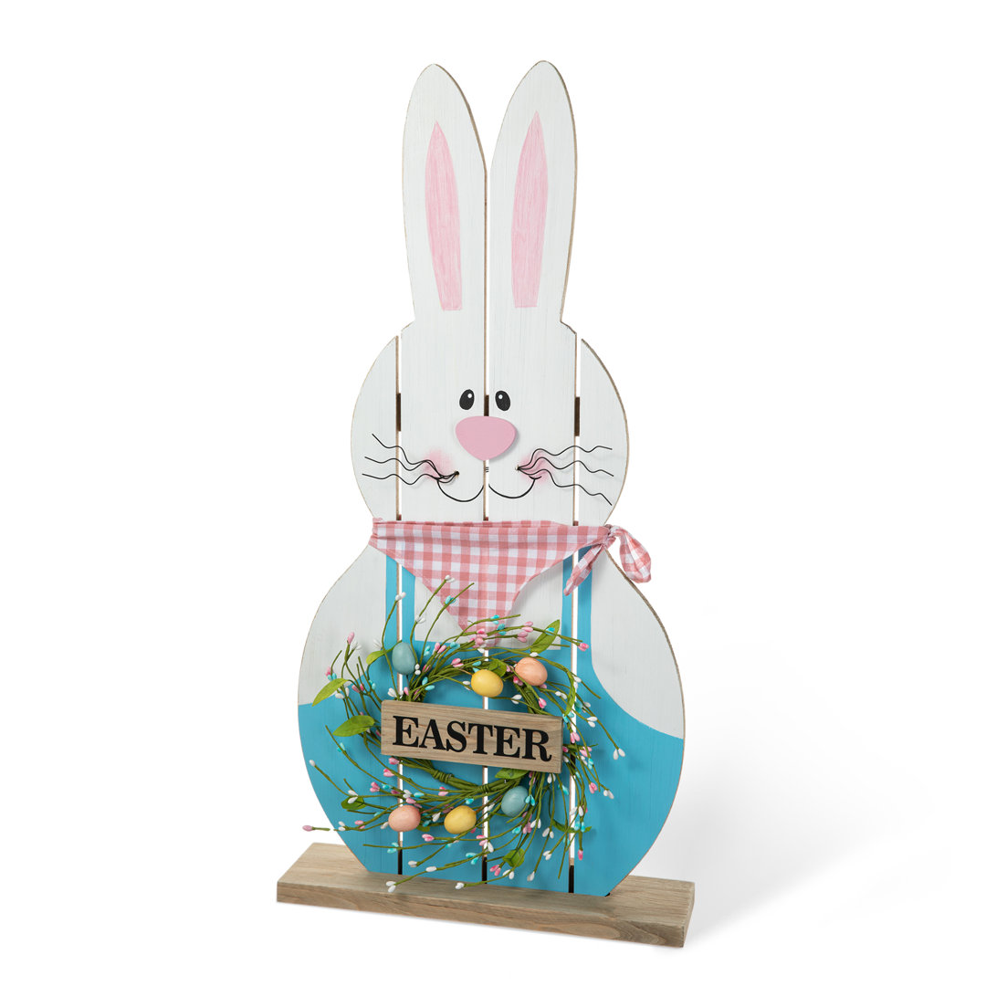 30"H Easter Wooden Bunny Porch Décor The Holiday Aisle®
