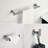 3 Bathroom Hardware In Sus304 Stainless Steel, Brushed Nickel, Wear- Bath Shower  Toilet Paper Holder, Towel Bar, Robe Hook Resilient  Robe Hook, Toilet Bar-890422735