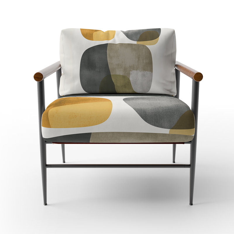 Chaise d'appoint Spiritual Stone, Brown Round Arms