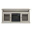 Meuble télé contemporain avec meuble télé avec foyer encastrable 18 po pour téléviseur de 65 po ou moins avec espace de rangement ouvert et fermé, gris pierre, l 60 po x P 15,75 po x H 29 po-860356794