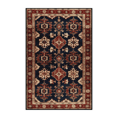 Machine Washable Persian Brown Area Rug