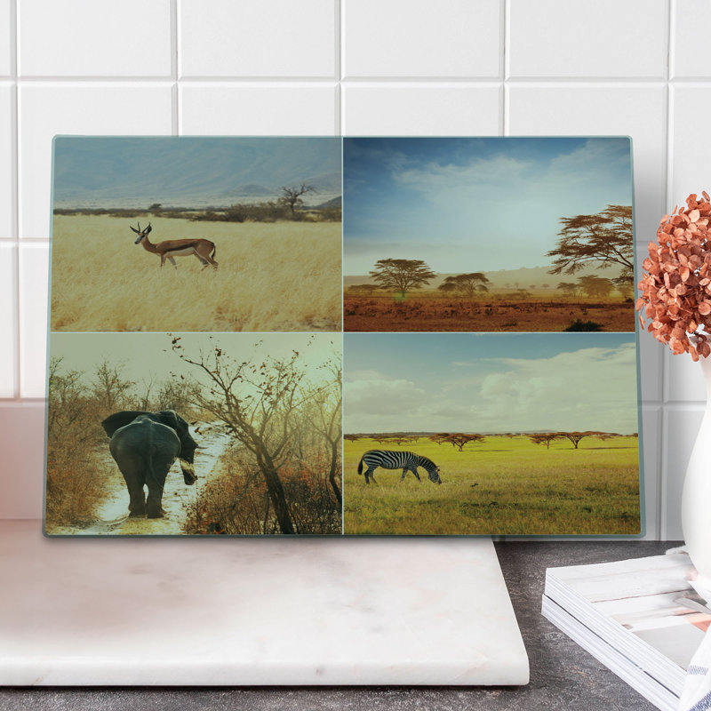 Multicolore planche à découper Ambesonne Savannah