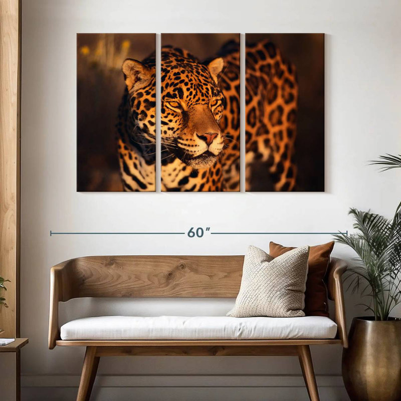 Brampt Jaguar Under The Sun, 32" H x 50" W