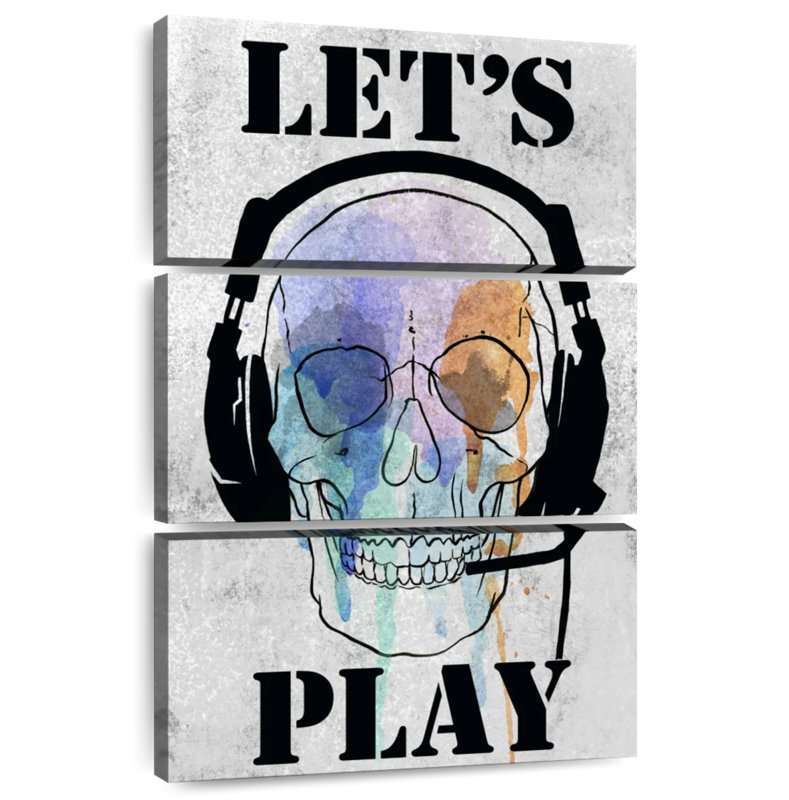 Senne Skull Games I, 74" H x 48" W
