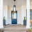 1-Light Outdoor Hanging Lantern Pendant with Matte Black Finish-1333683393