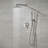 Circular 2-Function Thermostatic Complete Shower Faucet Set-134155033