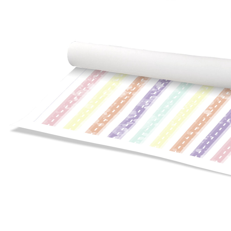 Adhésif décoratif Whimsical Stripe, H 40 po x l 28 po x P 1 po, Papier