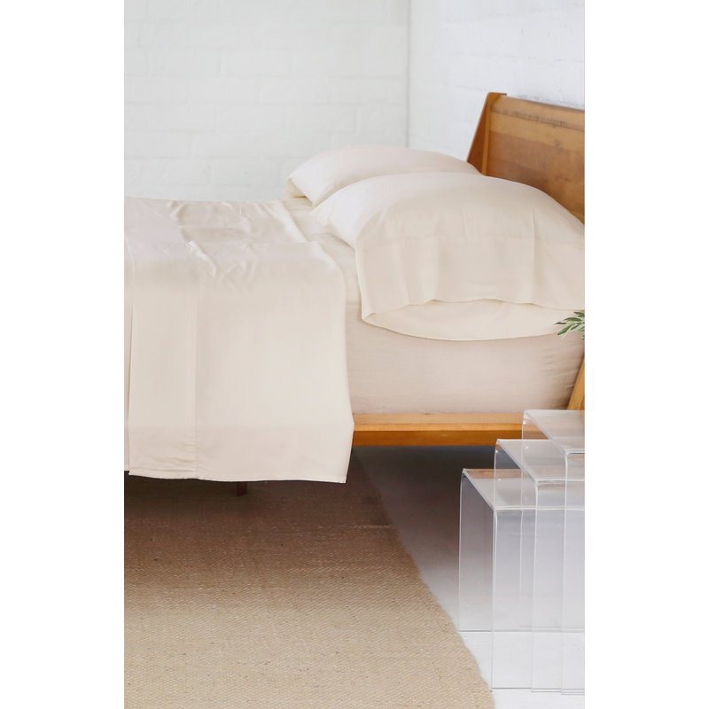 Bamboo Machine Woven - Set of 2, King, Ivory