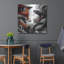  'Fox And Snake' by Rich Monet Metal Wall Art, 36" x 36"