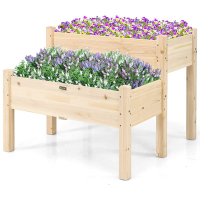 Wood Elevated Planter