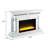 Jamonie Mirrored Fireplace with Bluetooth