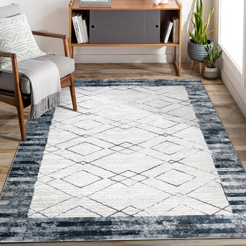 Abadou Geometric Area Rug, Rectangle 200 x 290cm