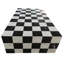 Table basse en marbre véritable noir Nero / marbre Carrara