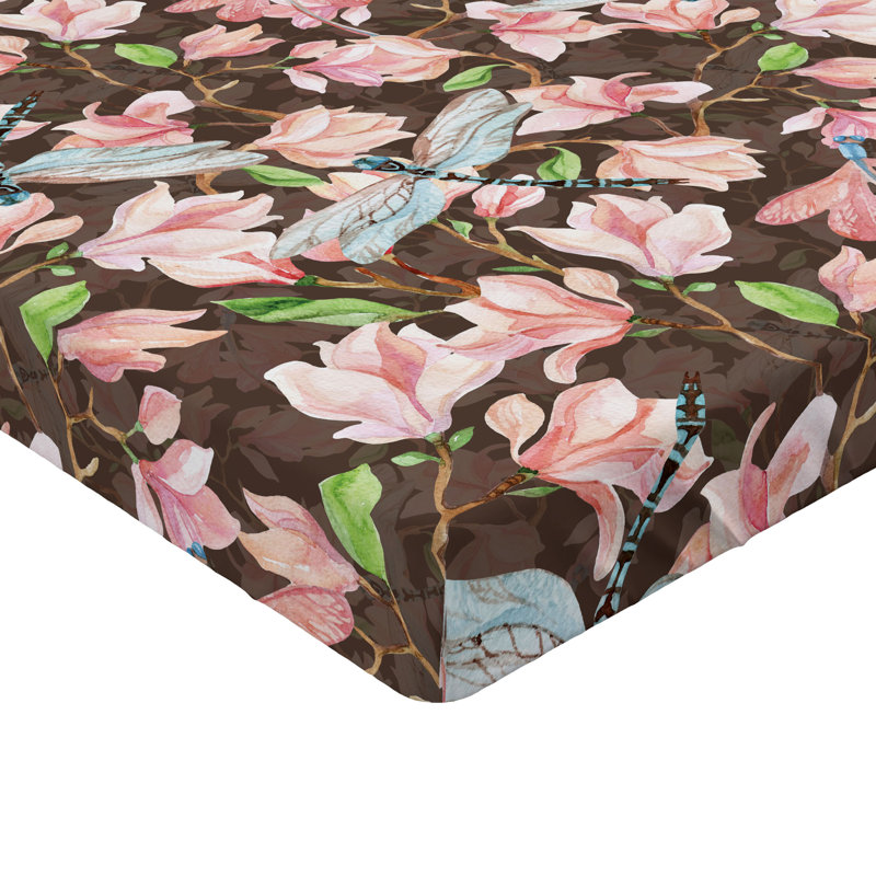 Drap-housse Ambesonne Spring Magnolia, Drap-housse de taille double
