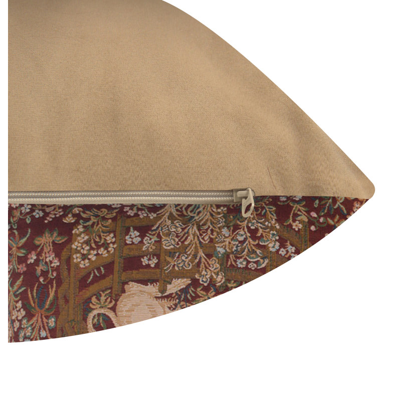 Animal Print Cotton Blend Pillow Cover, 18" H x 18" W
