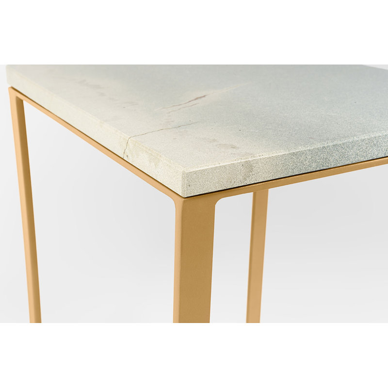 Abdul-Mateen Frame End Table, Gold