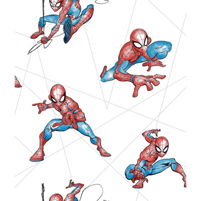 Rouleau de papier peint l 33 pi x l 20,5 po spider-man fracture