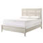 Cadre de lit grand lit blanc antique, style contemporain, panneau encastré, matériau en bois, chambre à coucher, panneau requis en blanc, mobilier de chambre à coucher, design, nécessaire