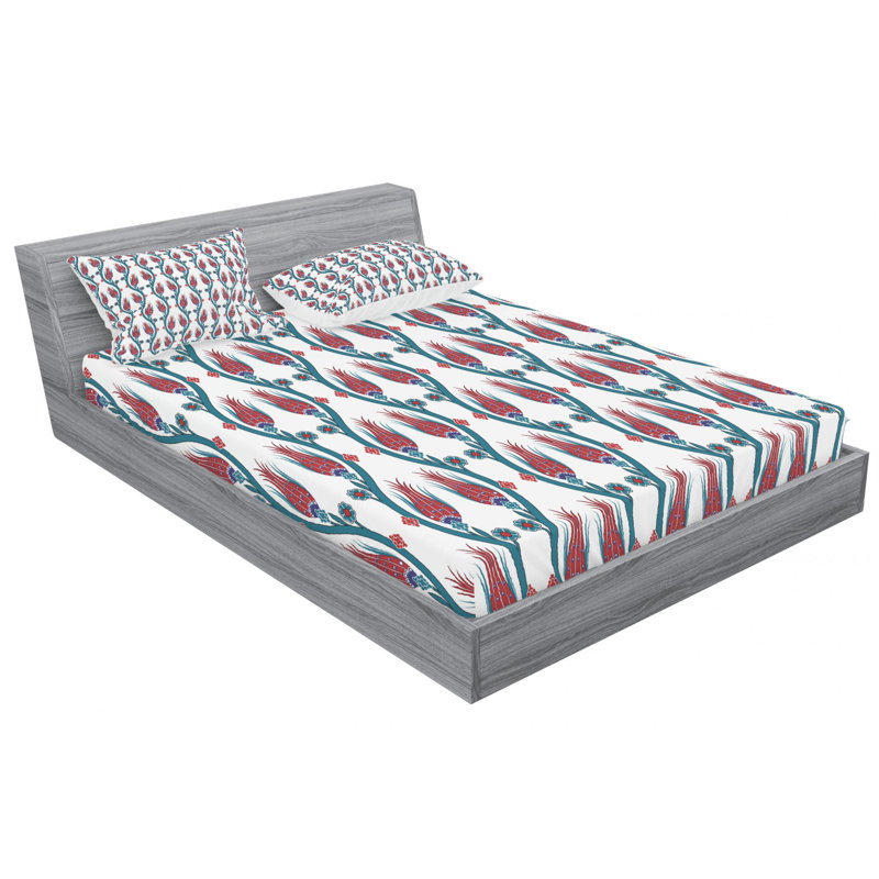 Microfiber Sheet Set, Queen Sheet Set with Fitted Sheet
