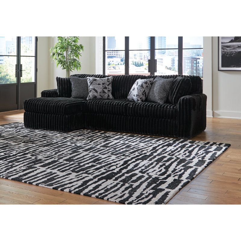 Midnight-Madness 2-Piece Sectional Sofa with Chaise, Left Hand Facing