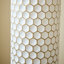  Grand vase en métal avec motif hexagonal en nid d'abeille (ensemble de 3)