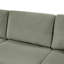 Canapé modulaire moderne en U avec méridienne et coussins décoratifs