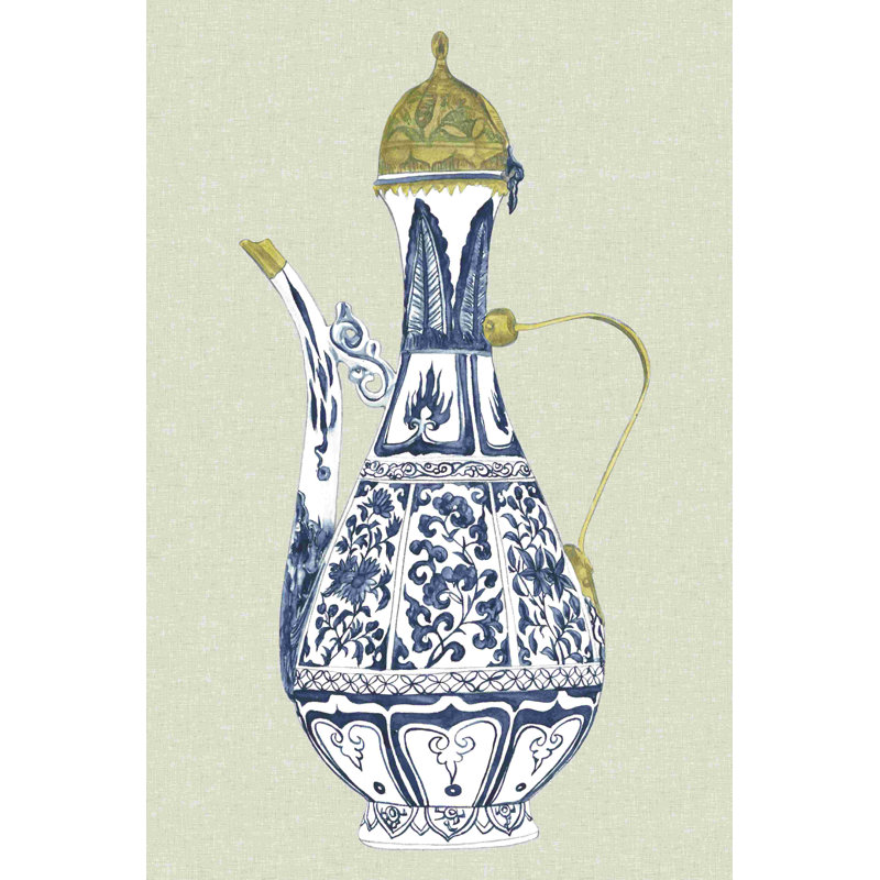 Vase antique chinois II, H 18 po x l 12 po